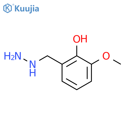2-(hydrazinylmethyl)-6-methoxyphenol structure