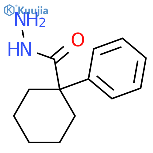 Cyclohexanecarboxylicacid, 1-phenyl-, hydrazide structure