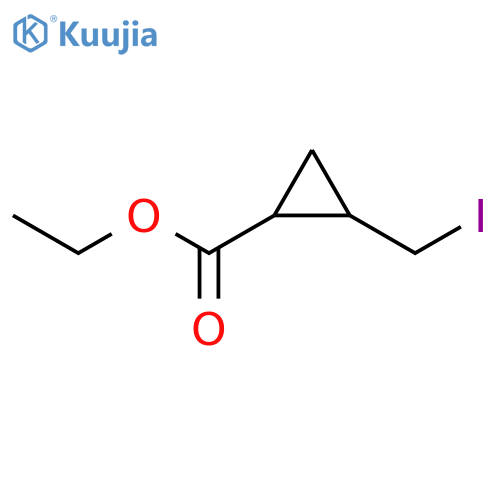 Cyclopropanecarboxylic acid, 2-(iodomethyl)-, ethyl ester, cis- structure