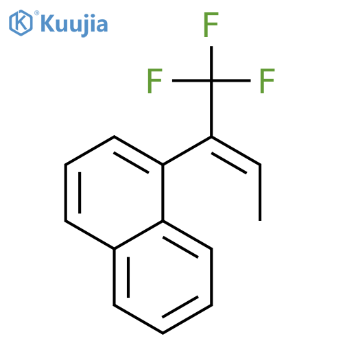 Naphthalene, 1-[(1E)-1-(trifluoromethyl)-1-propenyl]- structure
