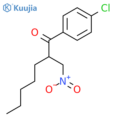 1-Heptanone, 1-(4-chlorophenyl)-2-(nitromethyl)- structure