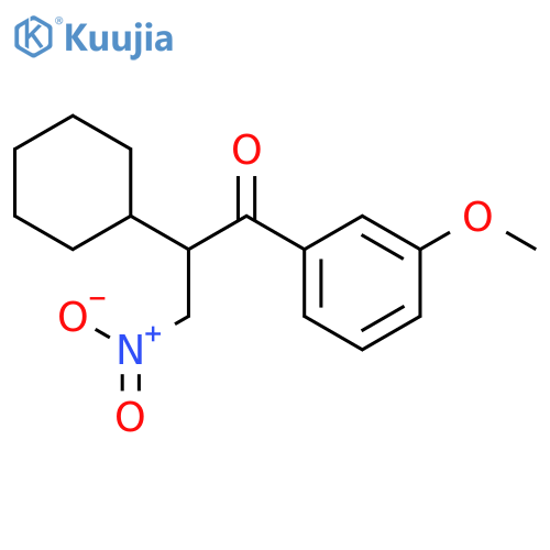 1-PROPANONE, 2-CYCLOHEXYL-1-(3-METHOXYPHENYL)-3-NITRO- structure