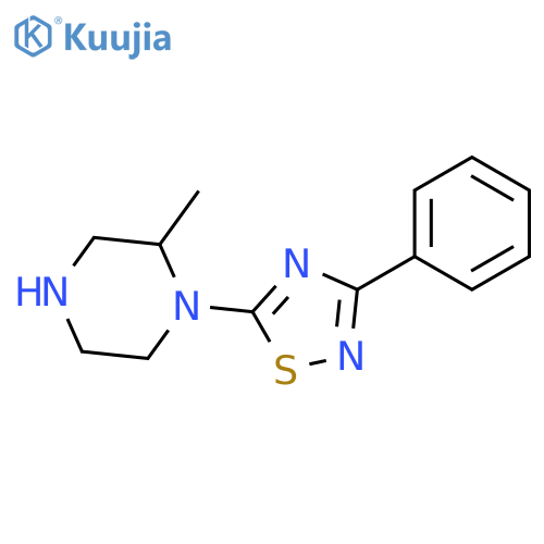 Piperazine, 2-methyl-1-(3-phenyl-1,2,4-thiadiazol-5-yl)- structure