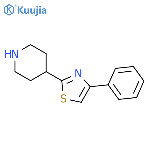 4-phenyl-2-(piperidin-4-yl)thiazole structure