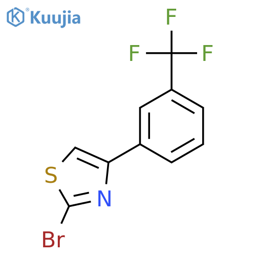 2-Bromo-4-(3-(trifluoromethyl)phenyl)thiazole structure