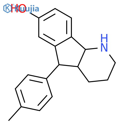(4aS,5R,9bS)-5-(4-methylphenyl)-2,3,4,4a,5,9b-hexahydro-1H-indeno[1,2-b]pyridin-7-ol structure
