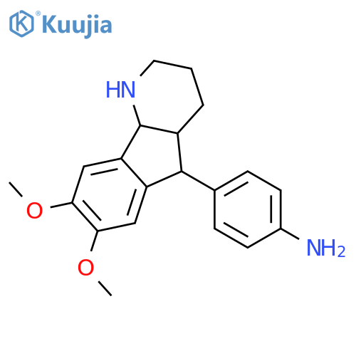 4-[(4aS,5R,9bS)-7,8-dimethoxy-2,3,4,4a,5,9b-hexahydro-1H-indeno[1,2-b]pyridin-5-yl]aniline structure