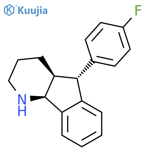 1H-Indeno[1,2-b]pyridine,5-(4-fluorophenyl)-2,3,4,4a,5,9b-hexahydro-, (4aa,5b,9ba)- (9CI) structure