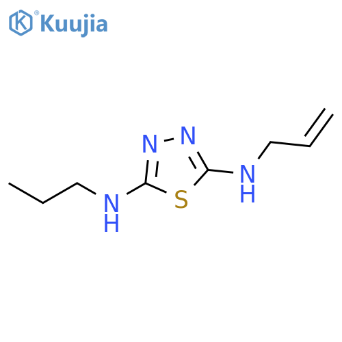 1,3,4-THIADIAZOLE-2,5-DIAMINE, N-2-PROPENYL-N'-PROPYL- structure