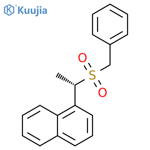 Naphthalene, 1-[1-[(phenylmethyl)sulfonyl]ethyl]-, (S)- (9CI) structure