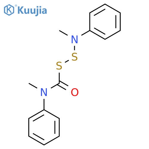 Benzenamine, N-methyl-N-[[(methylphenylamino)carbonyl]dithio]- structure
