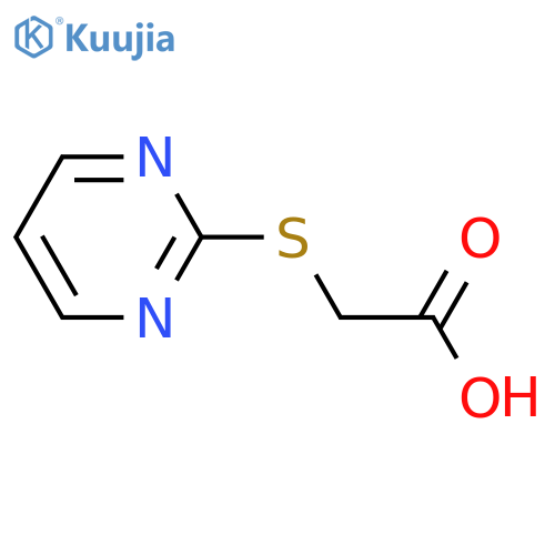 2-(pyrimidin-2-ylsulfanyl)acetic acid structure