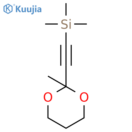Silane, trimethyl[(2-methyl-1,3-dioxan-2-yl)ethynyl]- structure