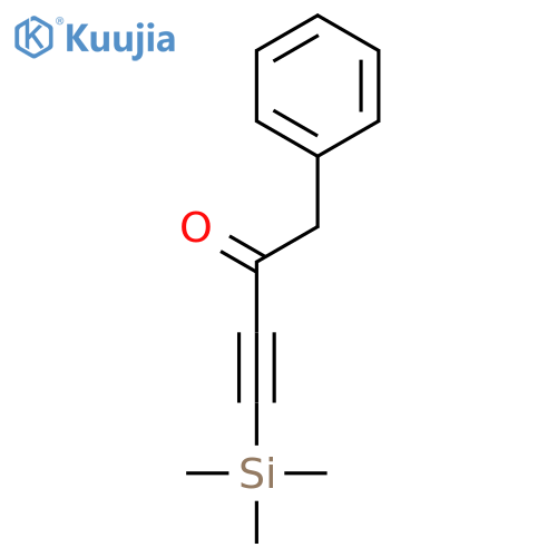 1-phenyl-4-(trimethylsilyl)but-3-yn-2-one structure