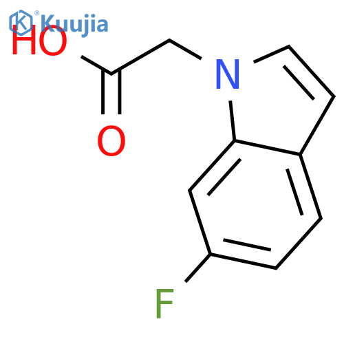 2-(6-Fluoro-1H-indol-1-yl)acetic acid structure