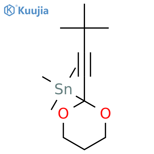 Stannane, [2-(3,3-dimethyl-1-butynyl)-1,3-dioxan-2-yl]trimethyl- structure