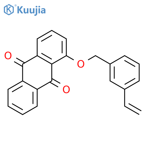 9,10-Anthracenedione, 1-[(3-ethenylphenyl)methoxy]- structure