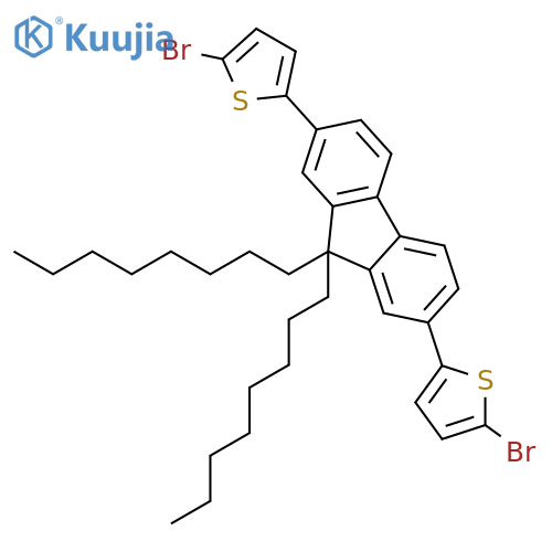 2,7-Bis(5-bromo-2-thienyl)-9,9-dioctyl-9H-fluorene structure
