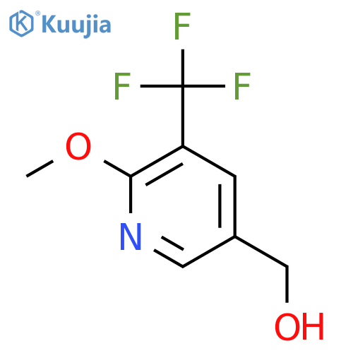 6-METHOXY-5-(TRIFLUOROMETHYL)-3-PYRIDINEMETHANOL structure