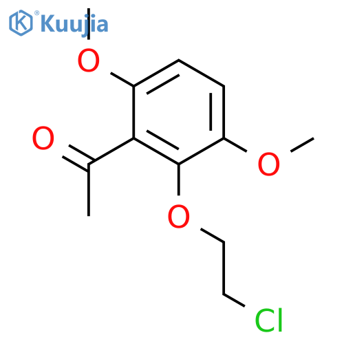 Ethanone, 1-[2-(2-chloroethoxy)-3,6-dimethoxyphenyl]- structure