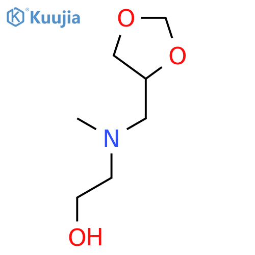 Ethanol, 2-[(1,3-dioxolan-4-ylmethyl)methylamino]- structure