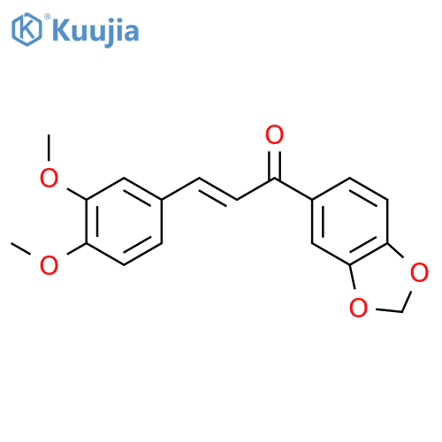 (2E)-1-(1,3-benzodioxol-5-yl)-3-(3,4-dimethoxyphenyl)prop-2-en-1-one structure