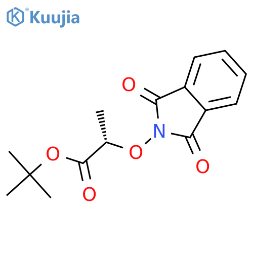 Propanoicacid, 2-[(1,3-dihydro-1,3-dioxo-2H-isoindol-2-yl)oxy]-, 1,1-dimethylethylester, (2S)- structure
