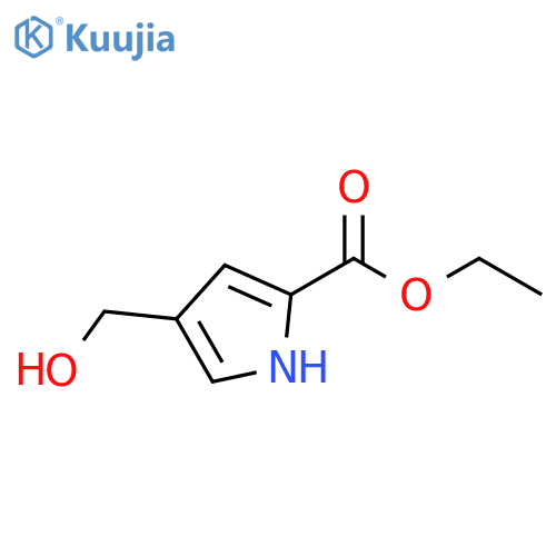 4-(hydroxymethyl)-1H-Pyrrole-2-carboxylic acid ethyl ester structure