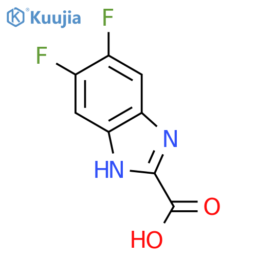 5,6-difluoro-1H-1,3-benzodiazole-2-carboxylic acid structure
