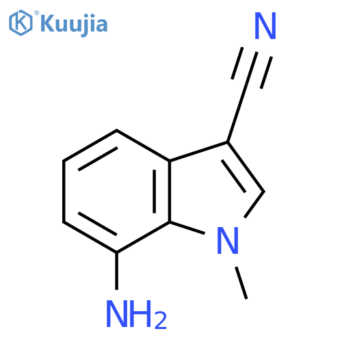 7-amino-1-methyl-1H-Indole-3-carbonitrile structure