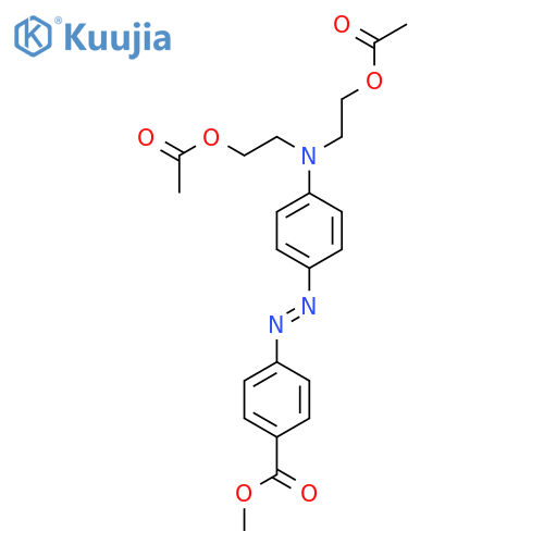 Benzoic acid, 4-[[4-[bis[2-(acetyloxy)ethyl]amino]phenyl]azo]-, methylester structure