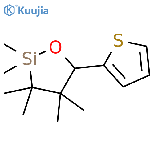 1-Oxa-2-silacyclopentane, 2,2,3,3,4,4-hexamethyl-5-(2-thienyl)- structure