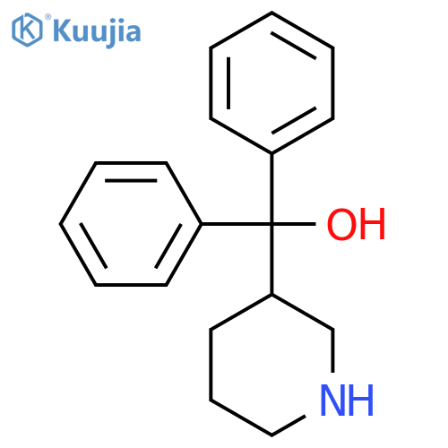 Diphenyl(piperidin-3-yl)methanol structure