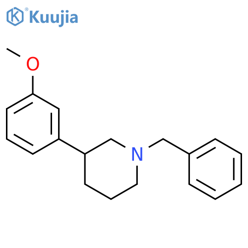 Piperidine, 3-(3-methoxyphenyl)-1-(phenylmethyl)- structure