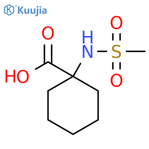 1-Methanesulfonamidocyclohexane-1-carboxylic Acid structure