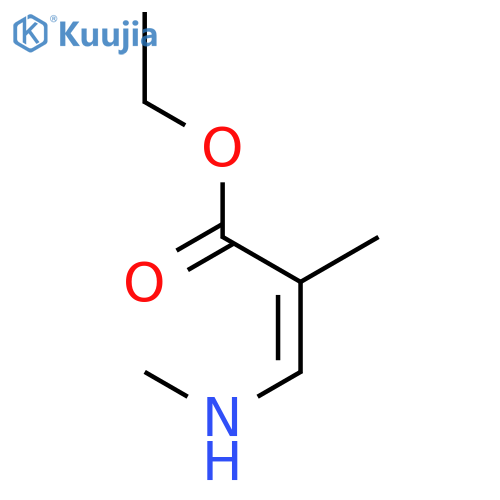 2-Propenoic acid, 2-methyl-3-(methylamino)-, ethyl ester, (Z)- structure
