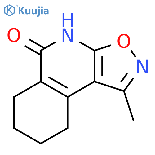 Isoxazolo[5,4-c]isoquinolin-5(4H)-one, 6,7,8,9-tetrahydro-1-methyl- structure