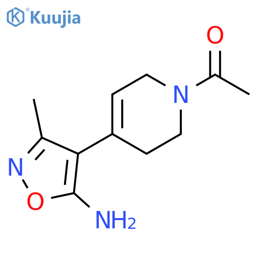 Pyridine, 1-acetyl-4-(5-amino-3-methyl-4-isoxazolyl)-1,2,3,6-tetrahydro- structure