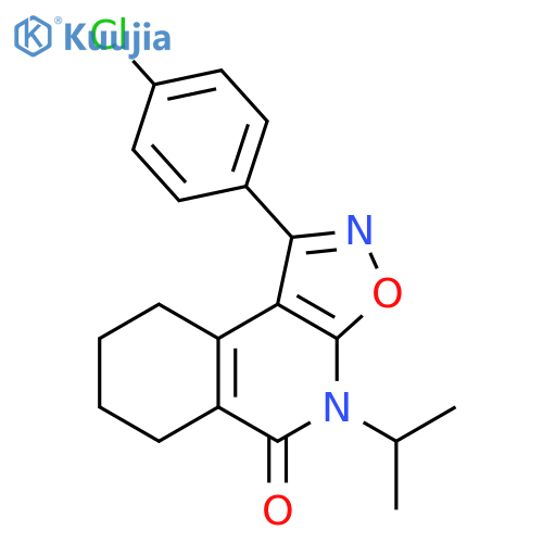 Isoxazolo[5,4-c]isoquinolin-5(4H)-one,1-(4-chlorophenyl)-6,7,8,9-tetrahydro-4-(1-methylethyl)- structure