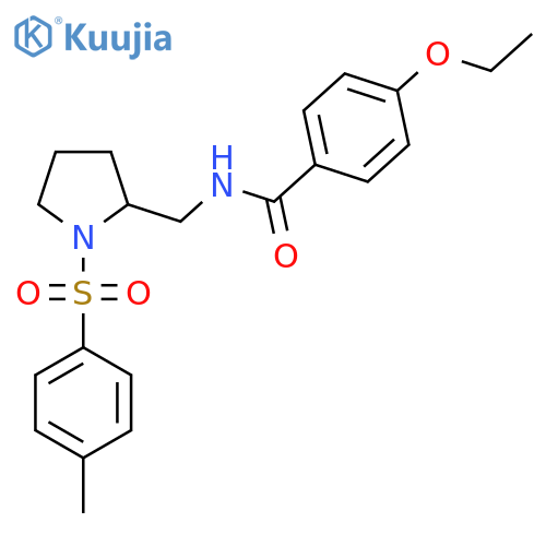 4-ethoxy-N-{1-(4-methylbenzenesulfonyl)pyrrolidin-2-ylmethyl}benzamide structure