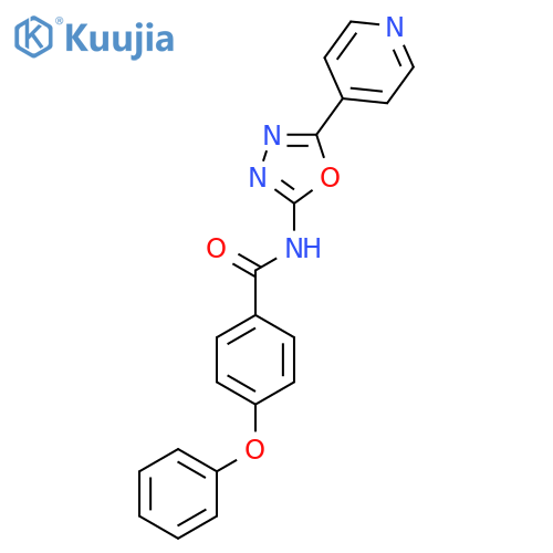 4-phenoxy-N-5-(pyridin-4-yl)-1,3,4-oxadiazol-2-ylbenzamide structure