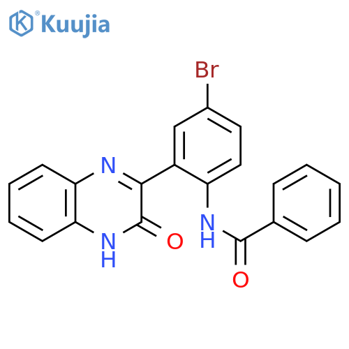 N-4-bromo-2-(3-oxo-3,4-dihydroquinoxalin-2-yl)phenylbenzamide structure