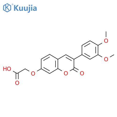 {3-(3,4-Dimethoxyphenyl)-2-oxo-2H-chromen-7-yloxy}acetic acid structure