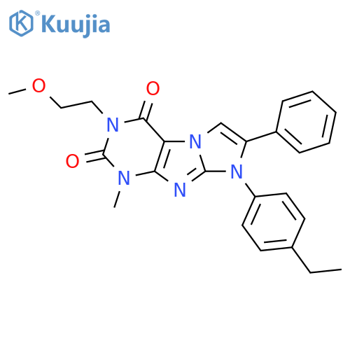 8-(4-ethylphenyl)-3-(2-methoxyethyl)-1-methyl-7-phenyl-1H,2H,3H,4H,8H-imidazo1,2-gpurine-2,4-dione structure