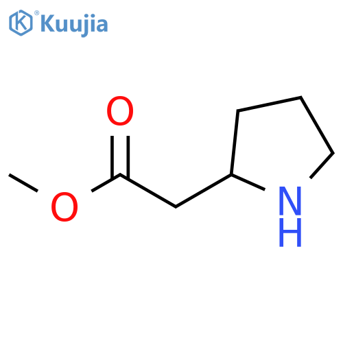 (S)-Methyl 2-(pyrrolidin-2-yl)acetate structure