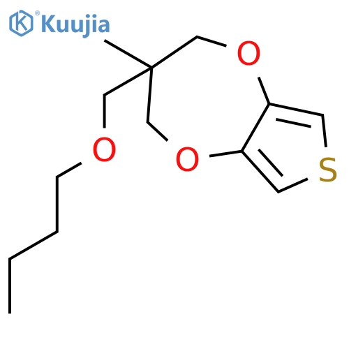 2H-THIENO[3,4-B][1,4]DIOXEPIN, 3-(BUTOXYMETHYL)-3,4-DIHYDRO-3-METHYL- structure