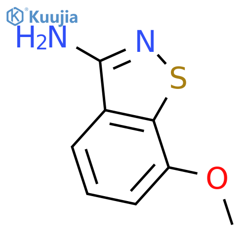 1,2-BENZISOTHIAZOL-3-AMINE, 7-METHOXY- structure
