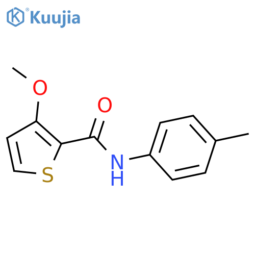 2-Thiophenecarboxamide, 3-methoxy-N-(4-methylphenyl)- structure