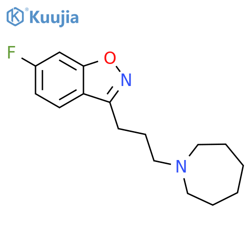 1,2-BENZISOXAZOLE, 6-FLUORO-3-[3-(HEXAHYDRO-1H-AZEPIN-1-YL)PROPYL]- structure