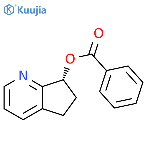 5H-Cyclopenta[b]pyridin-7-ol, 6,7-dihydro-, 7-benzoate, (7R)- structure